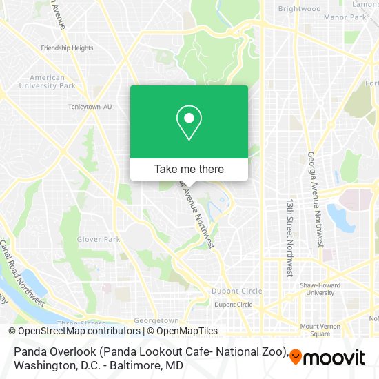 Panda Overlook (Panda Lookout Cafe- National Zoo) map