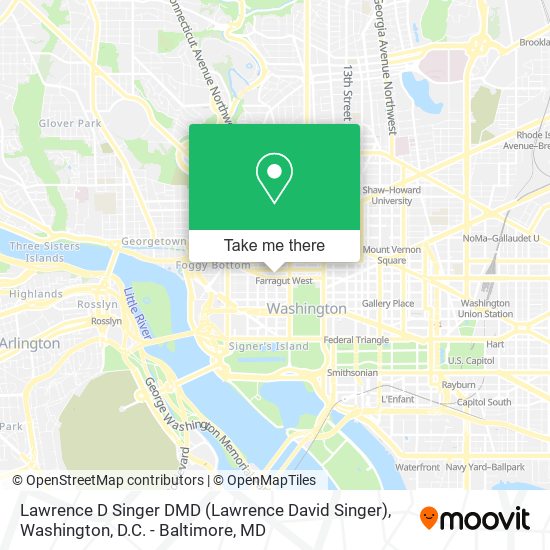 Lawrence D Singer DMD (Lawrence David Singer) map