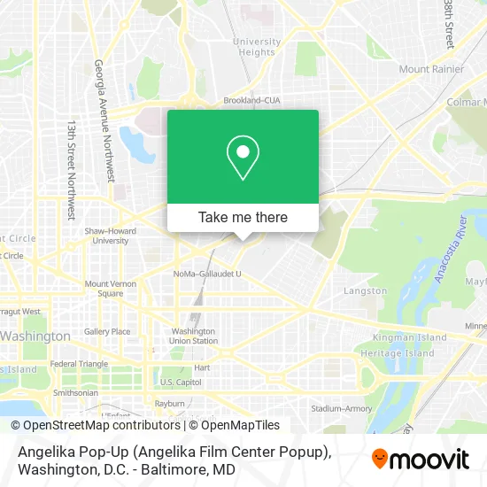 Mapa de Angelika Pop-Up (Angelika Film Center Popup)