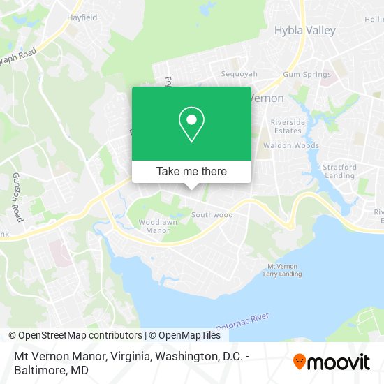 Mt Vernon Manor, Virginia map
