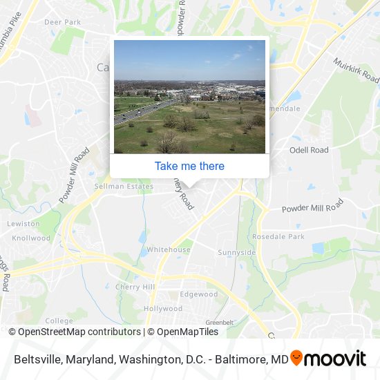 Beltsville, Maryland map