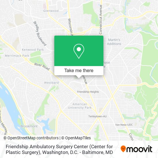 Friendship Ambulatory Surgery Center (Center for Plastic Surgery) map