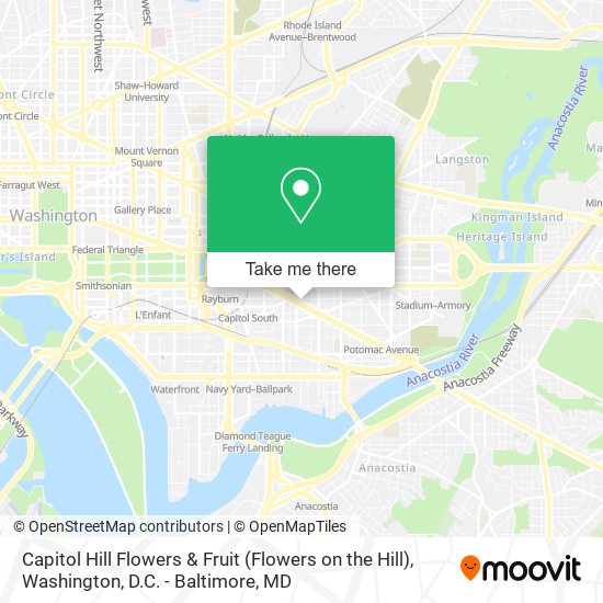 Capitol Hill Flowers & Fruit (Flowers on the Hill) map