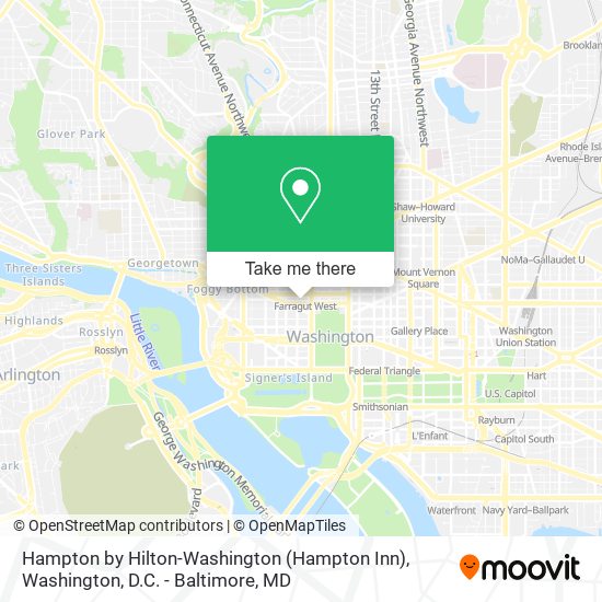 Mapa de Hampton by Hilton-Washington (Hampton Inn)