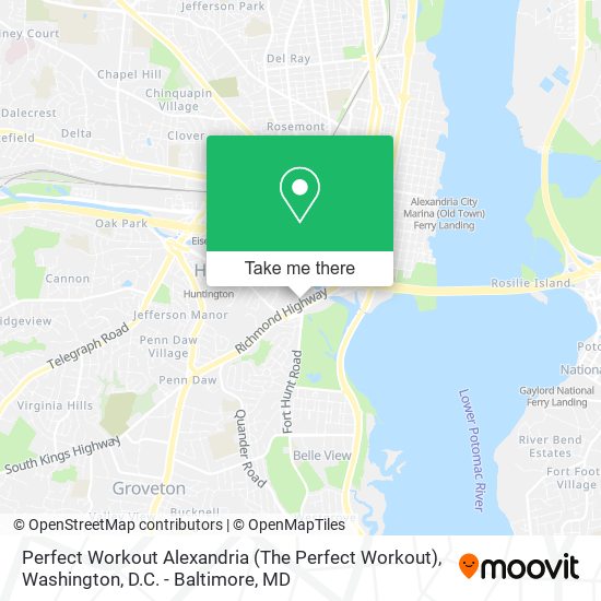 Mapa de Perfect Workout Alexandria (The Perfect Workout)