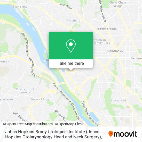 Johns Hopkins Brady Urological Institute (Johns Hopkins Otolaryngology-Head and Neck Surgery) map