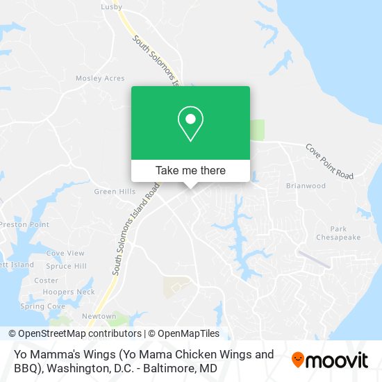 Yo Mamma's Wings (Yo Mama Chicken Wings and BBQ) map