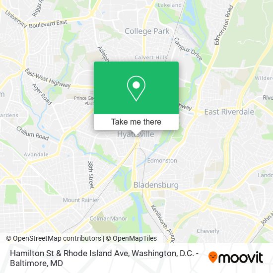 Mapa de Hamilton St & Rhode Island Ave