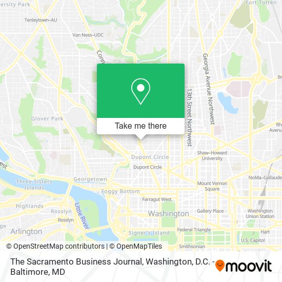 The Sacramento Business Journal map