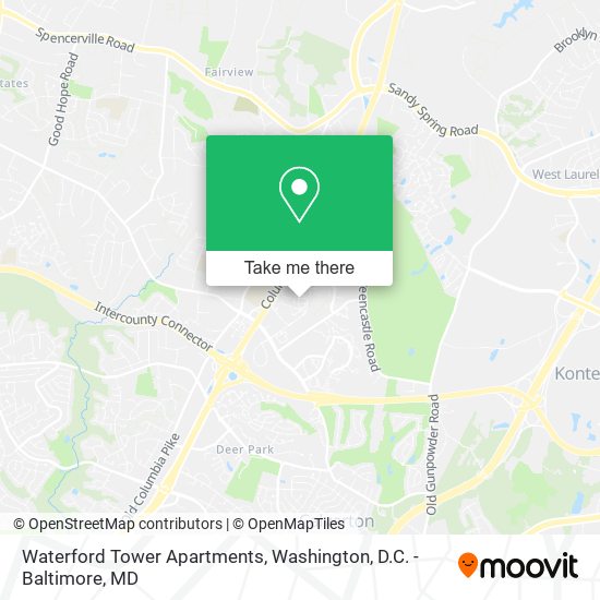 Mapa de Waterford Tower Apartments
