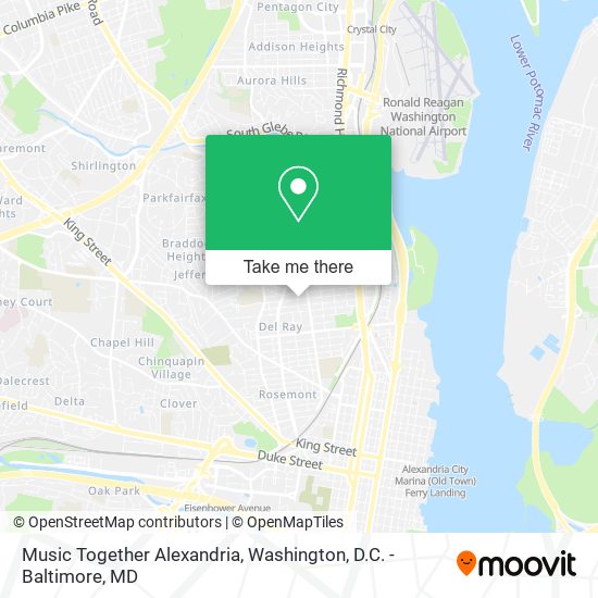 Mapa de Music Together Alexandria