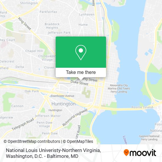 Mapa de National Louis Univeristy-Northern Virginia