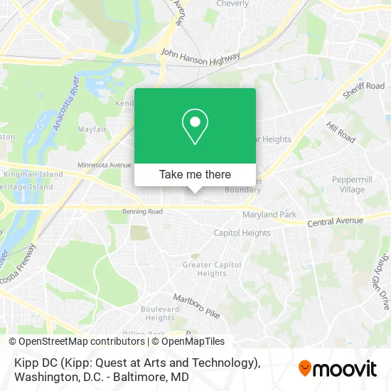 Mapa de Kipp DC (Kipp: Quest at Arts and Technology)