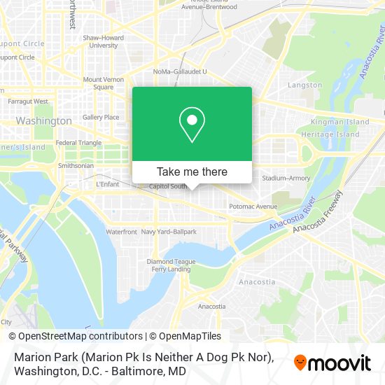 Mapa de Marion Park (Marion Pk Is Neither A Dog Pk Nor)