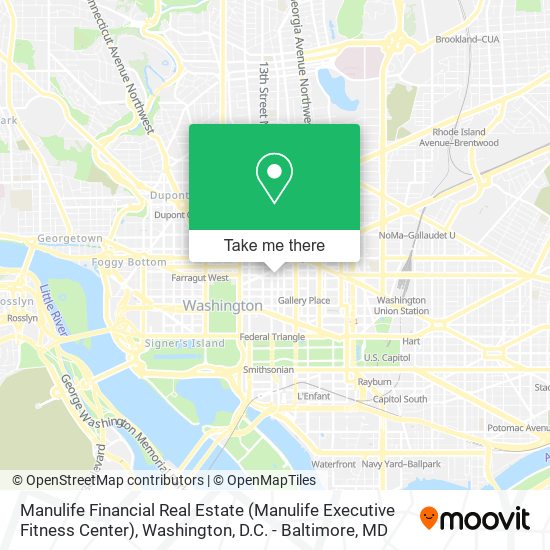 Mapa de Manulife Financial Real Estate (Manulife Executive Fitness Center)