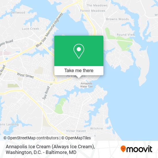 Annapolis Ice Cream (Always Ice Cream) map