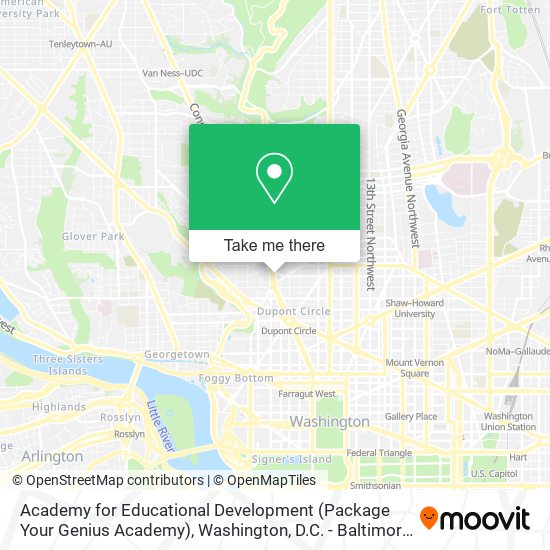 Academy for Educational Development (Package Your Genius Academy) map