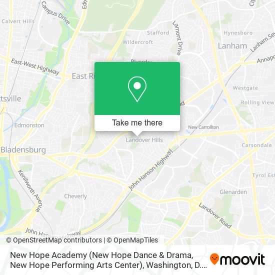 Mapa de New Hope Academy (New Hope Dance & Drama, New Hope Performing Arts Center)