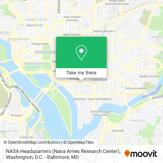 Mapa de NASA Headquarters (Nasa Ames Research Center)