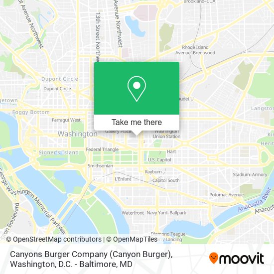 Canyons Burger Company (Canyon Burger) map