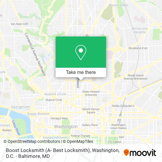 Mapa de Boost Locksmith (A- Best Locksmith)