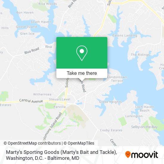 Marty's Sporting Goods (Marty's Bait and Tackle) map