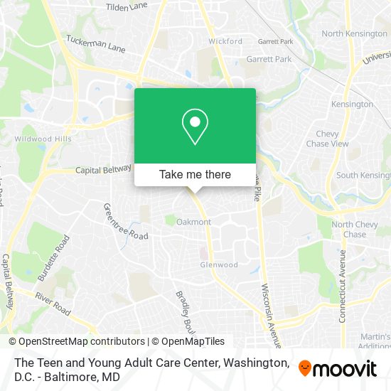 The Teen and Young Adult Care Center map