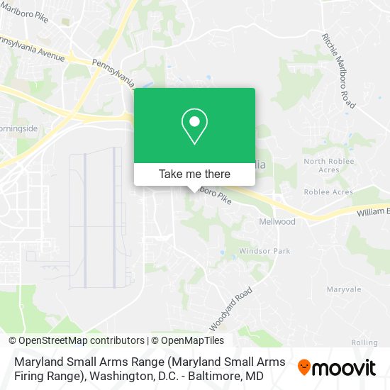 Maryland Small Arms Range map