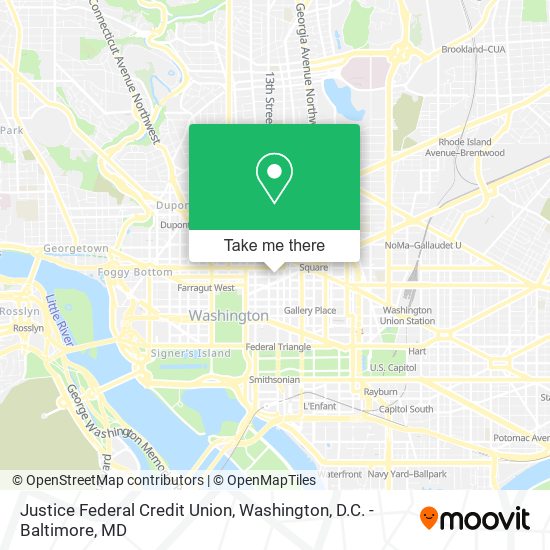Justice Federal Credit Union map
