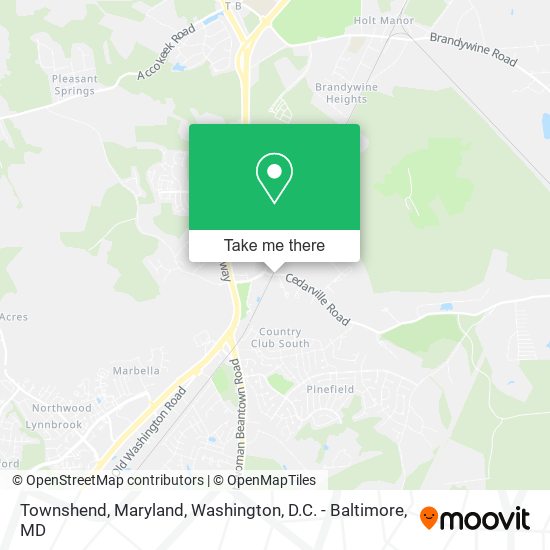 Townshend, Maryland map