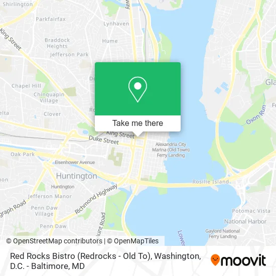 Mapa de Red Rocks Bistro (Redrocks - Old To)