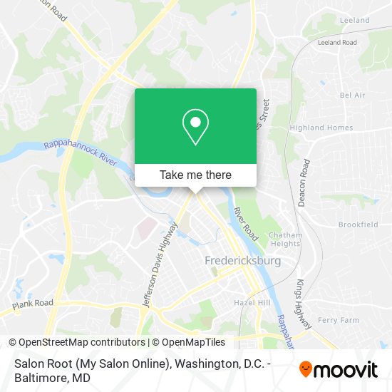Mapa de Salon Root (My Salon Online)