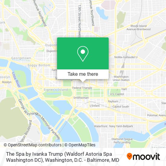 Mapa de The Spa by Ivanka Trump (Waldorf Astoria Spa Washington DC)