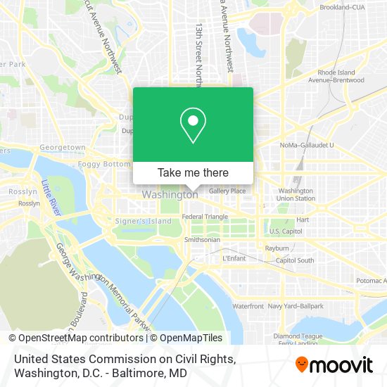 United States Commission on Civil Rights map