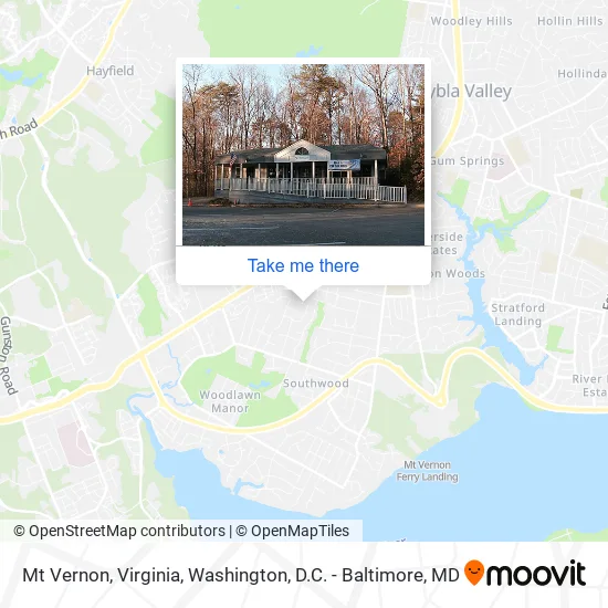Mapa de Mt Vernon, Virginia