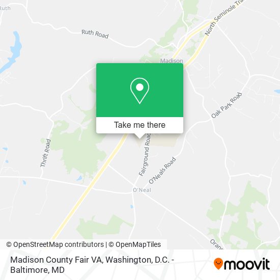 Madison County Fair VA map