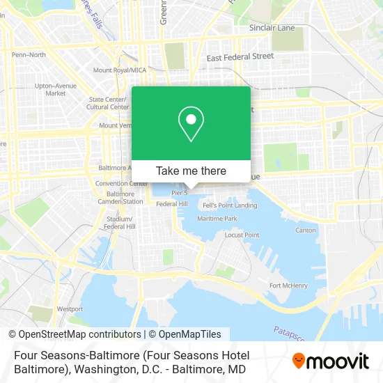 Four Seasons-Baltimore map