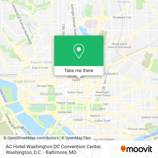 Mapa de AC Hotel-Washington DC Convention Center
