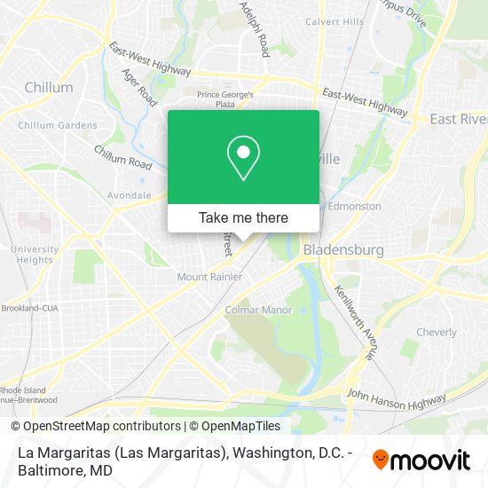 La Margaritas (Las Margaritas) map