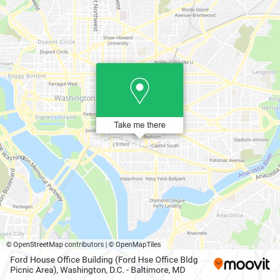 Mapa de Ford House Office Building (Ford Hse Office Bldg Picnic Area)