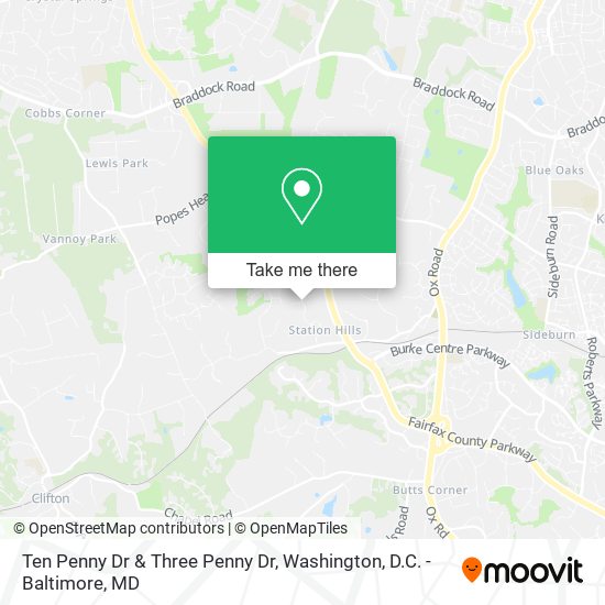 Mapa de Ten Penny Dr & Three Penny Dr