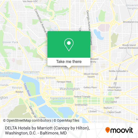 Mapa de DELTA Hotels by Marriott (Canopy by Hilton)