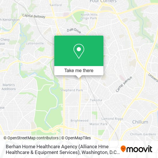 Berhan Home Healthcare Agency (Alliance Hme Healthcare & Equipment Services) map