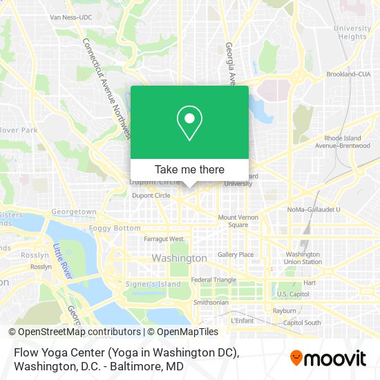 Flow Yoga Center (Yoga in Washington DC) map