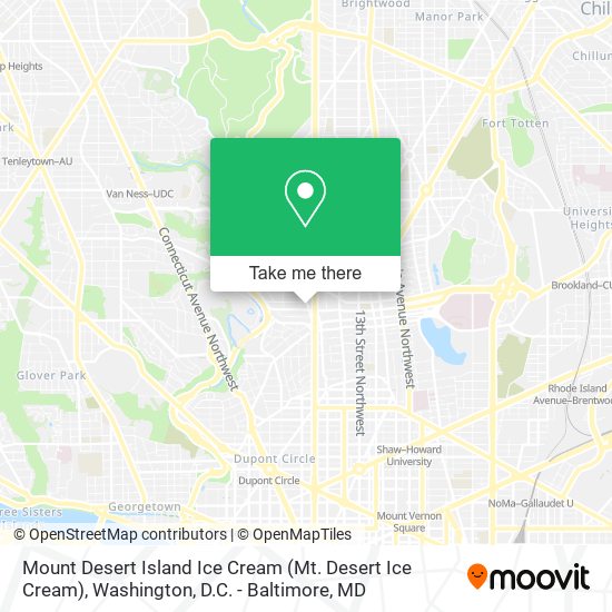 Mount Desert Island Ice Cream (Mt. Desert Ice Cream) map