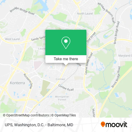 UPS map
