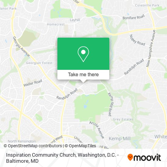 Inspiration Community Church map