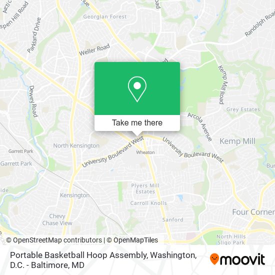Mapa de Portable Basketball Hoop Assembly