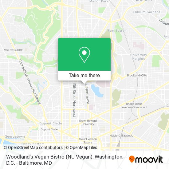 Woodland's Vegan Bistro (NU Vegan) map