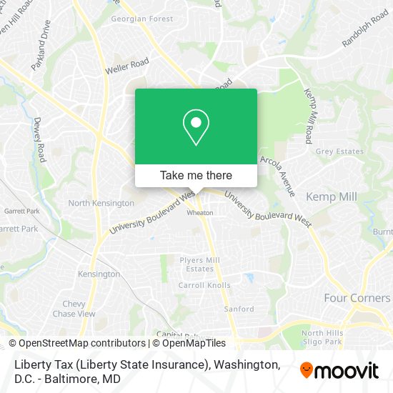 Liberty Tax (Liberty State Insurance) map